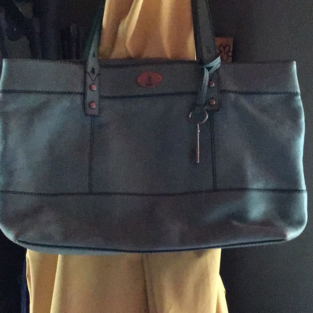 Fossil large purse in light turquoise.